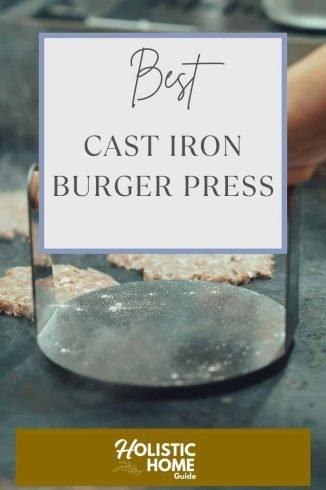 Eco-friendly cast iron griddle perfect for sustainable, toxin-free kitchen essentials. Enhance your natural wellness with ver.