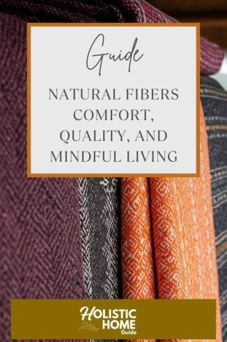 Soft, colorful woven fabric rolls showcasing natural fibers and interior decor textiles for a holistic, eco-friendly home environment.