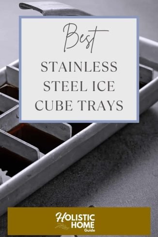An eco-friendly, durable stainless steel ice cube tray designed for sustainable living and natural kitchen essentials.